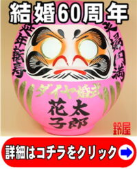 取引先の結婚60年のプレゼント