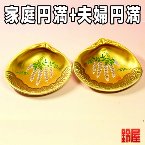 家庭運の開運グッズである藤の絵柄の貝合わせを販売